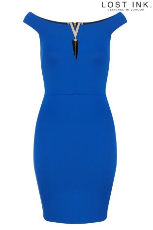 Lost Ink Bodycon Dress